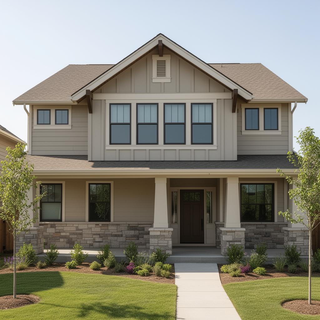 A craftsman-style American home